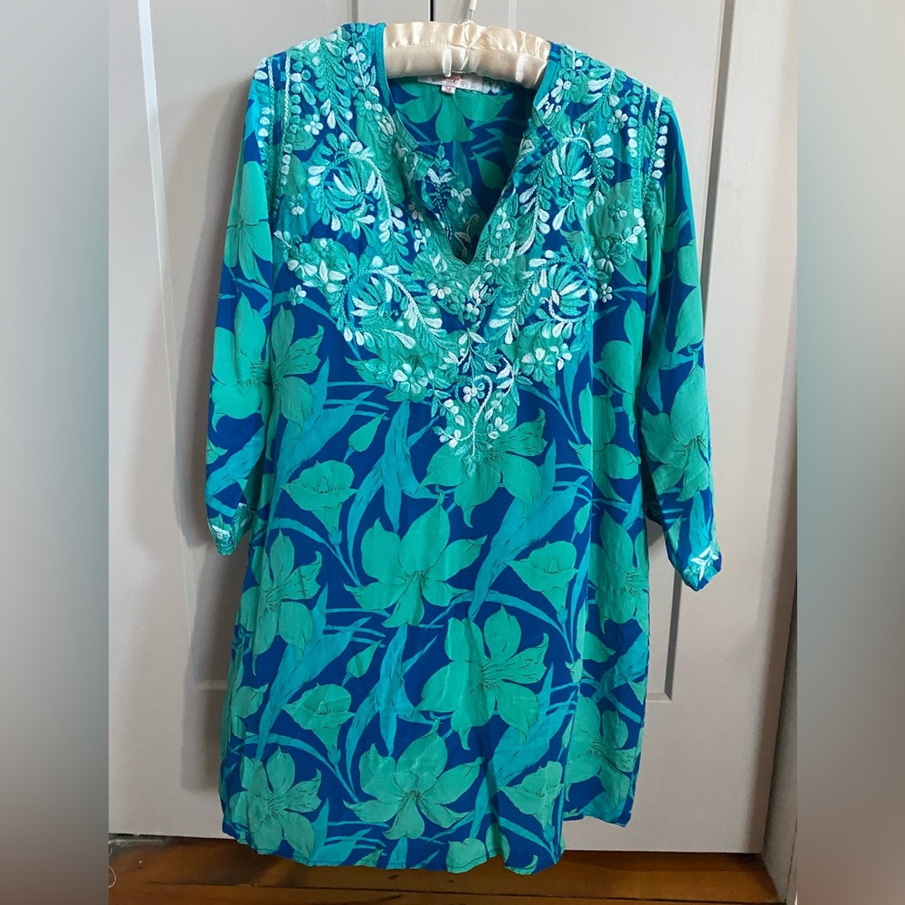 Amaya Silk Hand Embroidered Tunic size M